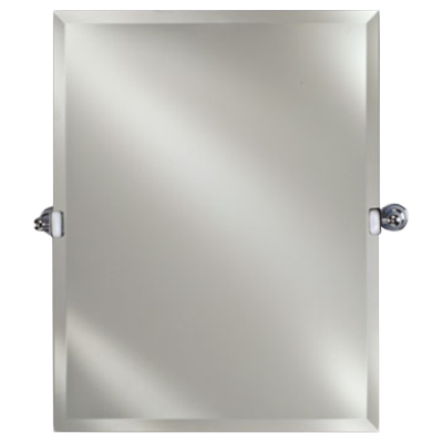 Afina RM-612 Radiance 16" W x 22" H Rectangular Frameless Bevel Mirror with Decorative Tilt Brackets