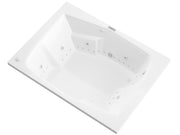 Atlantis Whirlpool 5472CDRX Caresse 72 in. x 54 in. Rectangular Air and Whirlpool Jetted Bathtub with Right Drain in White