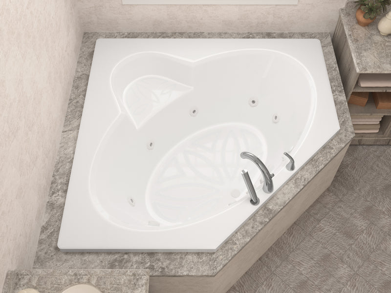 Atlantis Whirlpool 6060SWL Sublime 60 x 60 Corner Whirlpool Jetted Bathtub lifestyle