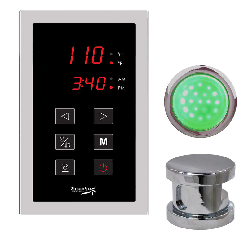 Indulgence Touch Panel Control Kit in Chrome