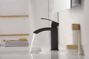 Anzzi L-AZ037 Revere Series Single Hole Single-Handle Low-Arc Bathroom Faucet Matte Black - view 11