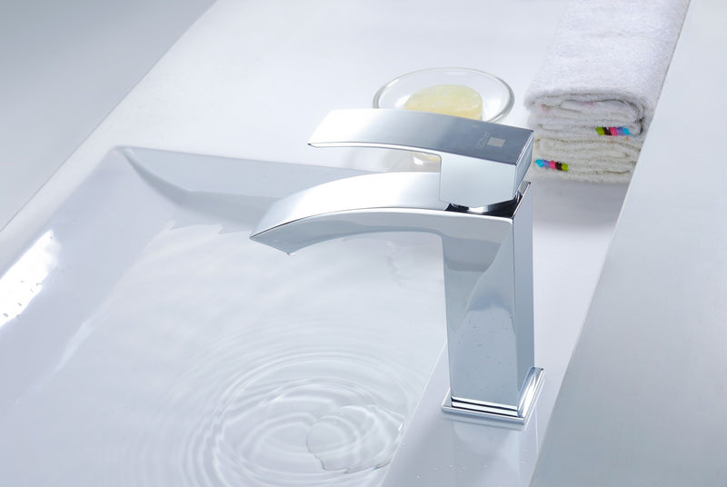 Anzzi L-AZ037 Revere Series Single Hole Single-Handle Low-Arc Bathroom Faucet Polished Chrome - view 7