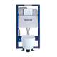 TOTO CWT447247CMFG#WH RP Wall-Hung D-Shape Toilet and DuoFit In-Wall 1.28 and 0.9 GPF Dual-Flush Tank System with Copper Supply, White Matte