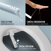 TOTO SW3004#01 WASHLET A2 Electronic Bidet Toilet Seat with Heated Seat and SoftClose Lid, Elongated, Cotton White - view 3