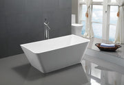 Anzzi FT-AZ099 Zenith Series 5.58 ft. Freestanding Bathtub in White - view 3