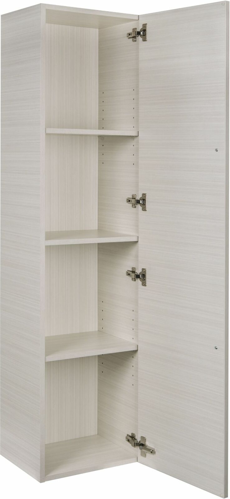Cutler FV LINEN TOWER WCHOC Silhouette 15" W x 48" H Wall Mounted Linen Cabinet - White Chocolate
