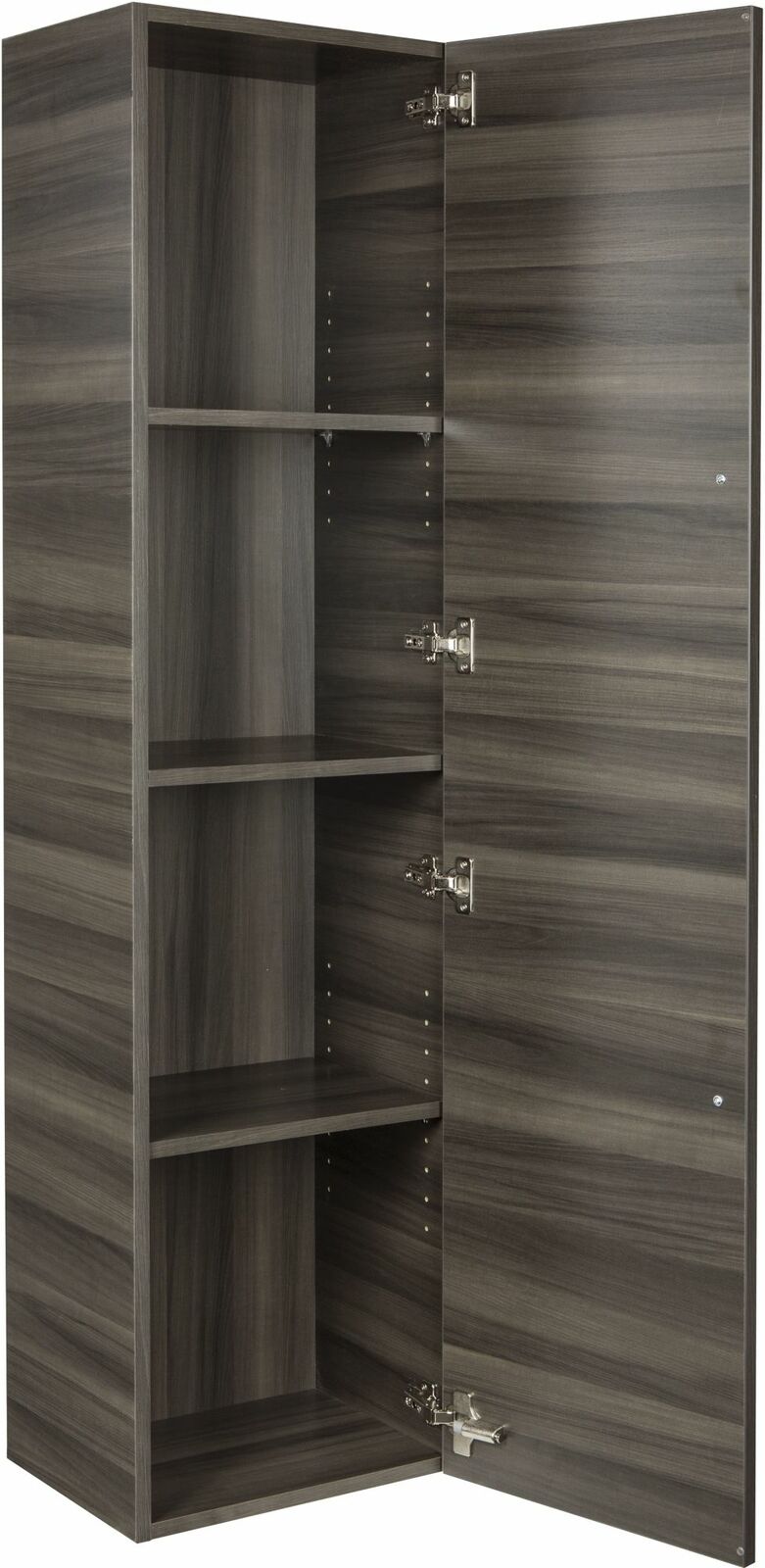 Cutler FV LINEN TOWER ZAMBUKKA Silhouette 15" W x 48" H Wall Mounted Linen Cabinet - Zambukka