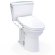 TOTO MW7863346CEFG.10#01 Drake Transitional WASHLET+ Two-Piece Elongated 1.28 GPF Universal Height TORNADO FLUSH Toilet with S2 Bidet Seat, Cotton White