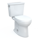 TOTO MS786124CEG#01 Drake Transitional Two-Piece Elongated 1.28 GPF TORNADO FLUSH Toilet with CEFIONTECT and SoftClose Seat, WASHLET+ Ready, Cotton White