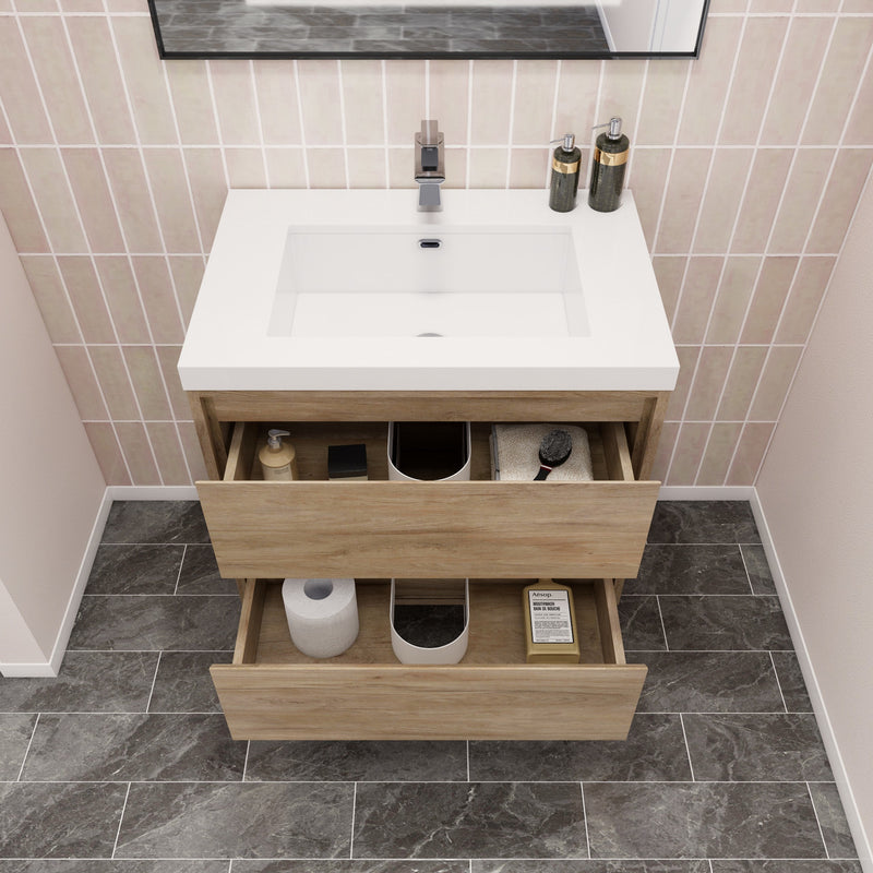 Moreno Bath SAGE30 Sage 30" Modern Floating Bathroom Vanity Set with Sink Top - view 9