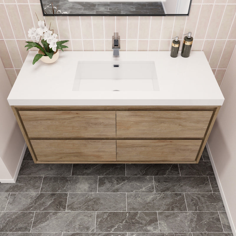 Moreno Bath SAGE48S Sage 48" Modern Floating Bathroom Vanity Set with Single Sink Top - view 10
