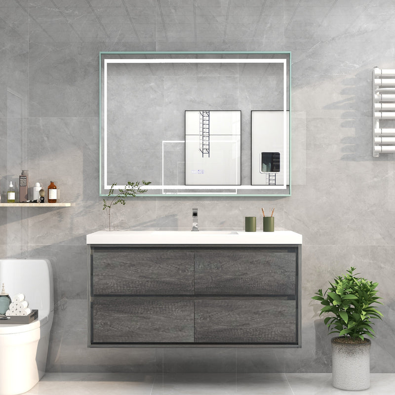 Moreno Bath SAGE48S Sage 48" Modern Floating Bathroom Vanity Set with Single Sink Top - view 7