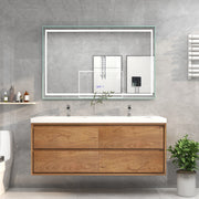 Moreno Bath SAGE60D Sage 60" Modern Floating Bathroom Vanity Set with Double Sink Top - view 2