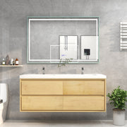 Moreno Bath SAGE60D Sage 60" Modern Floating Bathroom Vanity Set with Double Sink Top - view 5