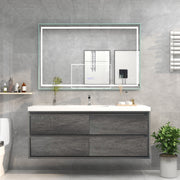 Moreno Bath SAGE60S Sage 60" Modern Floating Bathroom Vanity Set with Single Sink Top - view 6
