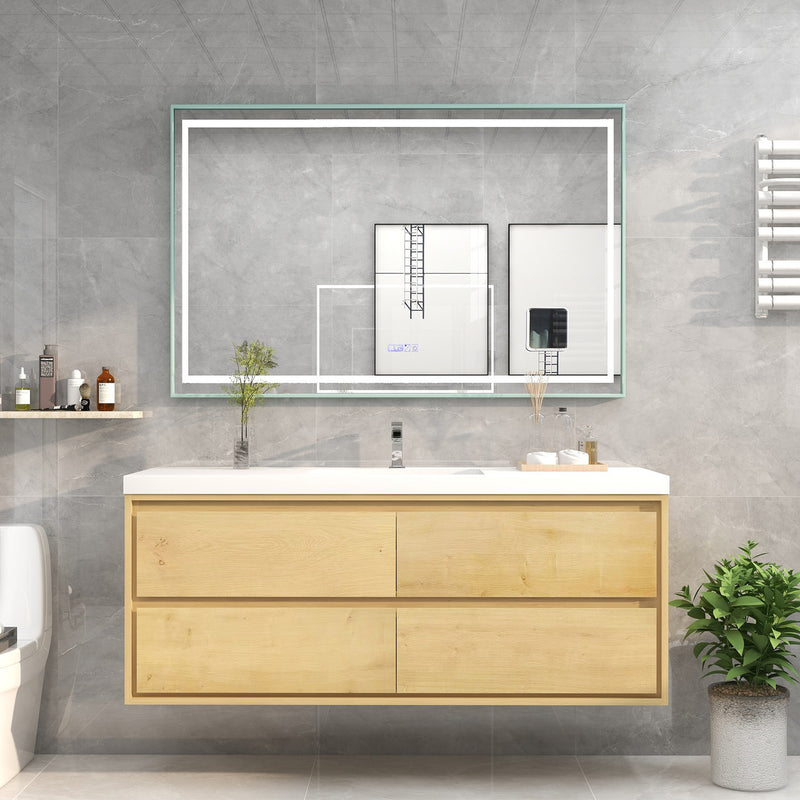 Moreno Bath SAGE60S Sage 60" Modern Floating Bathroom Vanity Set with Single Sink Top - view 4