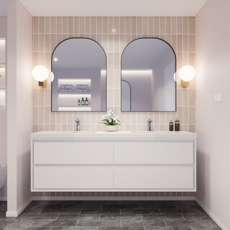Moreno Bath SAGE72D Sage 72" Modern Floating Bathroom Vanity Set with Double Sink Top - view 6