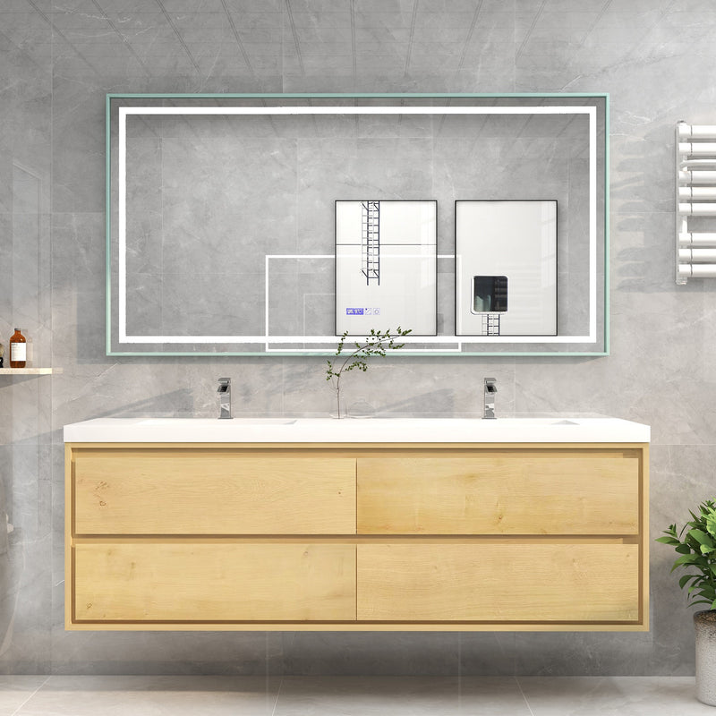 Moreno Bath SAGE72D Sage 72" Modern Floating Bathroom Vanity Set with Double Sink Top - view 5