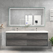 Moreno Bath SAGE72D Sage 72" Modern Floating Bathroom Vanity Set with Double Sink Top - view 3