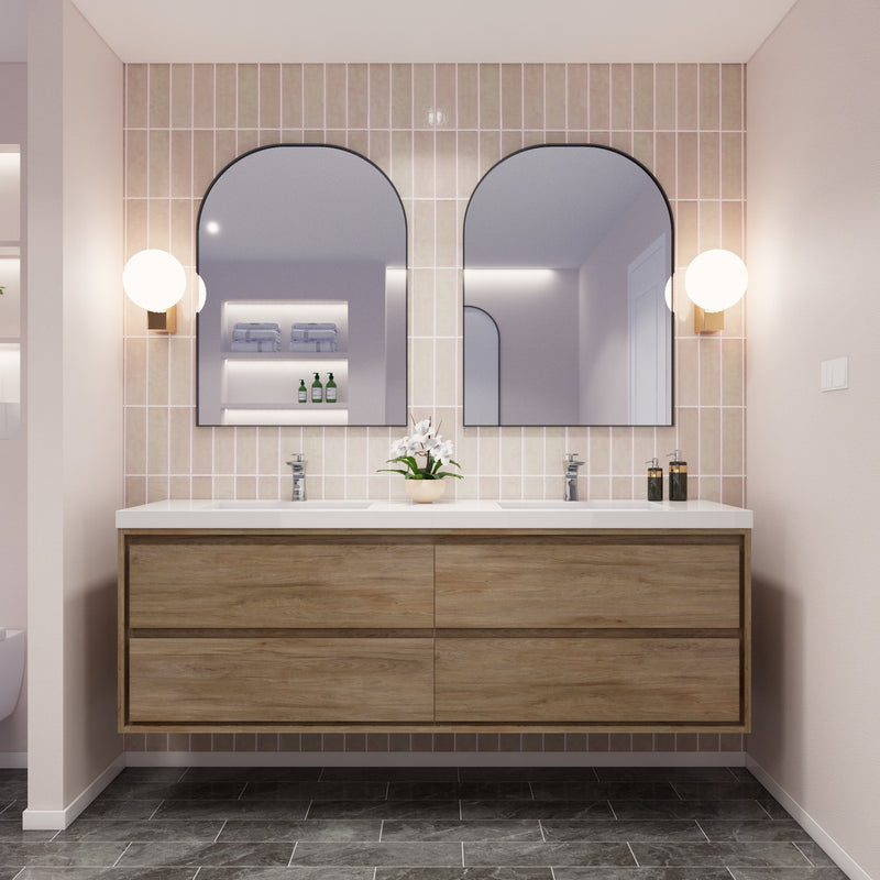Moreno Bath SAGE72D Sage 72" Modern Floating Bathroom Vanity Set with Double Sink Top - view 2