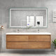 Moreno Bath SAGE72D Sage 72" Modern Floating Bathroom Vanity Set with Double Sink Top