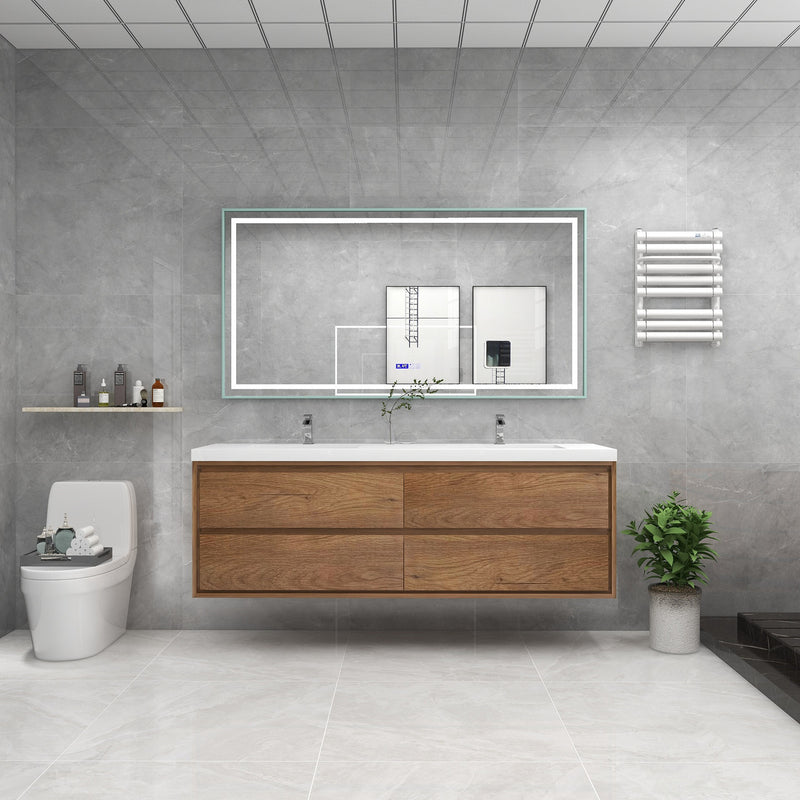 Moreno Bath SAGE72D Sage 72" Modern Floating Bathroom Vanity Set with Double Sink Top - view 10
