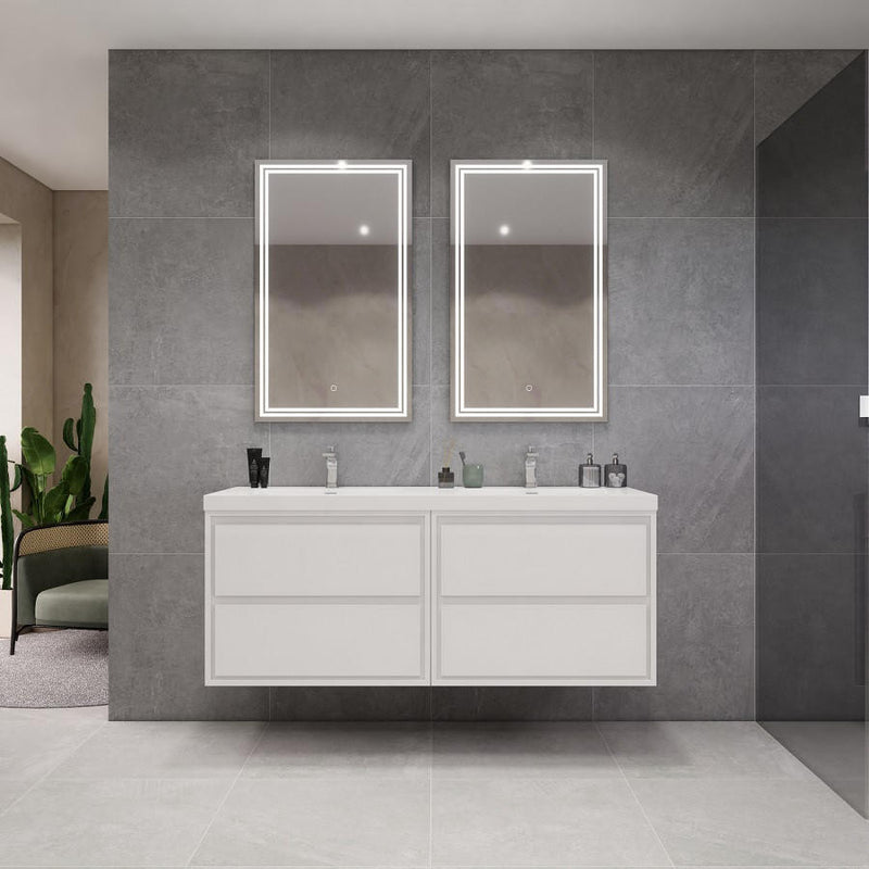 Moreno Bath SAGE60DD Sage 60" Modern Floating Double Bathroom Vanity Set with Double Sink Top (60DD) - view 3