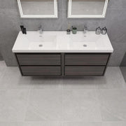Moreno Bath SAGE60DD Sage 60" Modern Floating Double Bathroom Vanity Set with Double Sink Top (60DD) - view 7