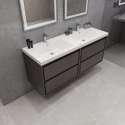 Moreno Bath SAGE60DD Sage 60" Modern Floating Double Bathroom Vanity Set with Double Sink Top (60DD) - view 8