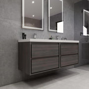 Moreno Bath SAGE60DD Sage 60" Modern Floating Double Bathroom Vanity Set with Double Sink Top (60DD) - view 5