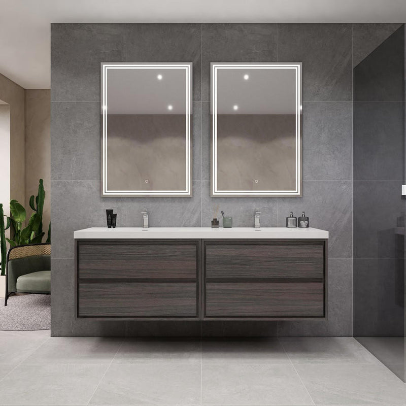 Moreno Bath SAGE72DD Sage 72" Modern Floating Double Bathroom Vanity Set with Double Sink Top (72DD) - view 8