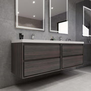 Moreno Bath SAGE72DD Sage 72" Modern Floating Double Bathroom Vanity Set with Double Sink Top (72DD) - view 9