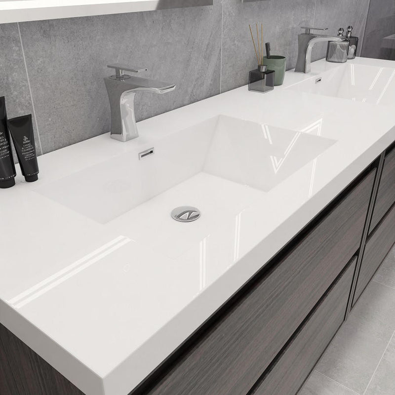 Moreno Bath SAGE72DD Sage 72" Modern Floating Double Bathroom Vanity Set with Double Sink Top (72DD) - view 10