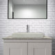 Sapa Rectangular Cast Concrete Vessel Sink - Cream
