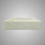 Sapa Rectangular Cast Concrete Vessel Sink - Cream
