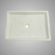 Sapa Rectangular Cast Concrete Vessel Sink - Cream