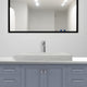 Sapa Rectangular Cast Concrete Vessel Sink - Light Grey