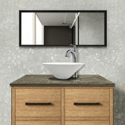 Saster Round Cast Concrete Vessel Sink - White