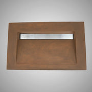 Severo Cast Concrete Rectangular Vessel Sink - Vintage Brown