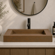 Severo Cast Concrete Rectangular Vessel Sink - Vintage Brown