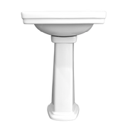 TOTO LPT532.8N#01 Promenade 24" x 19-1/4" Rectangular Pedestal Bathroom Sink for 8 inch Center Faucets, Cotton White - view 2