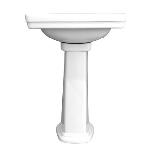 TOTO LPT532.8N#01 Promenade 24" x 19-1/4" Rectangular Pedestal Bathroom Sink for 8 inch Center Faucets, Cotton White - view 2