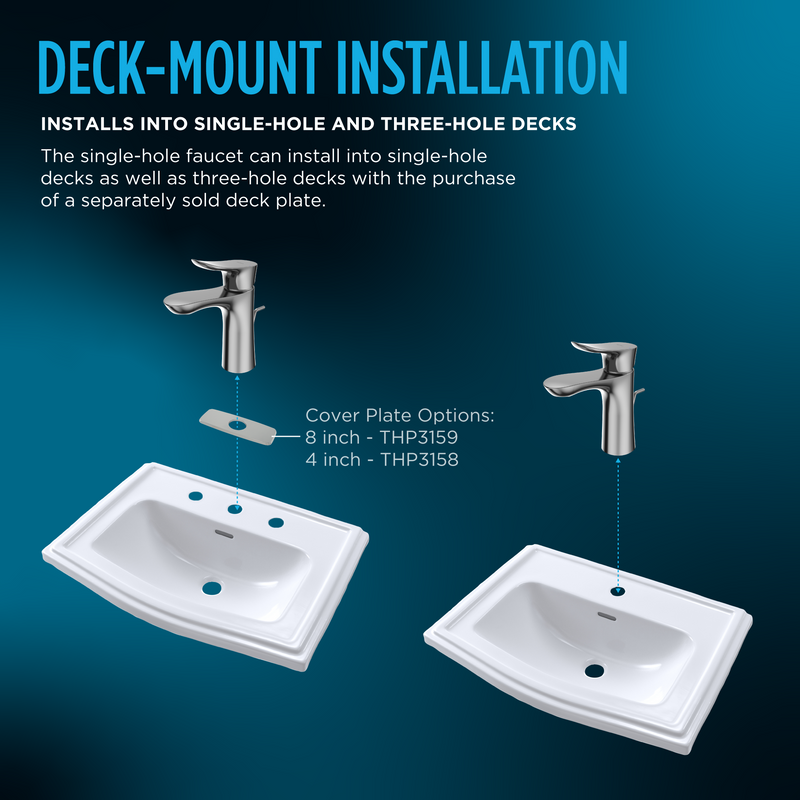 TOTO TLG03301U#CP GS Series 1.2 GPM Single Handle Bathroom Sink Faucet with COMFORT GLIDE Technology and Drain Assembly, Polished Chrome - view 4