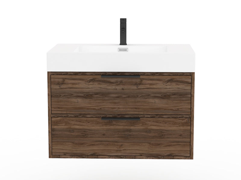 Cutler FV AMERICANA30 Savoy 30" Single Sink Wall Mounted Cultured Marble Top Bathroom Vanity - Americana