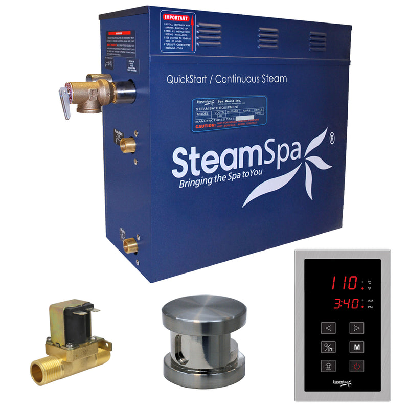 SteamSpa Sentry Series Touch Generator - Brushed Nickel