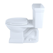 TOTO MS814224CEFG#01 Promenade II One-Piece Elongated 1.28 GPF Universal Height Toilet with CEFIONTECT, Cotton White - view 4