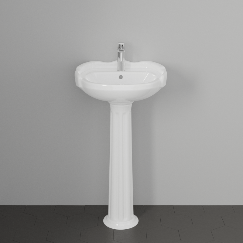 Stanfield Vitreous China Pedestal Sink - Large