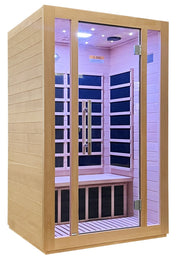 SteamSpa SC-SS0008-2P 1-2 Person Indoor Infrared Sauna in Hemlock, 40.5 x 46.5 in. - view 2
