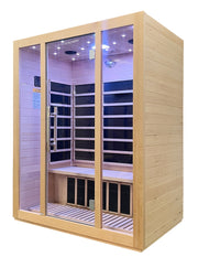 SteamSpa SC-SS0008-3P 3-Person Indoor Infrared Sauna in Hemlock, 40.5 x 60.2 in. - view 3