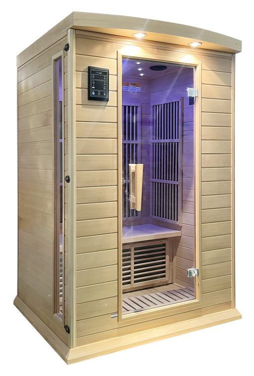 SteamSpa SC-SS0009-0S 1-2 Person Indoor Infrared Sauna in Hemlock, 47 x 49.5 in. - view 2